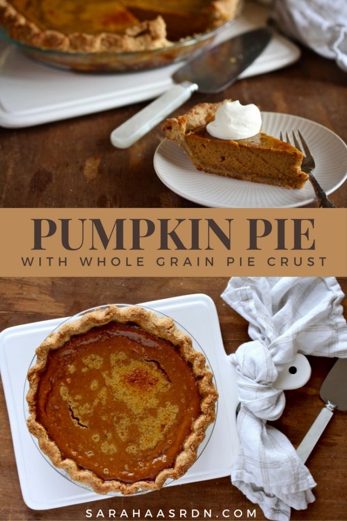 Homemade Pumpkin Pie - Sara Haas, RDN, LDN