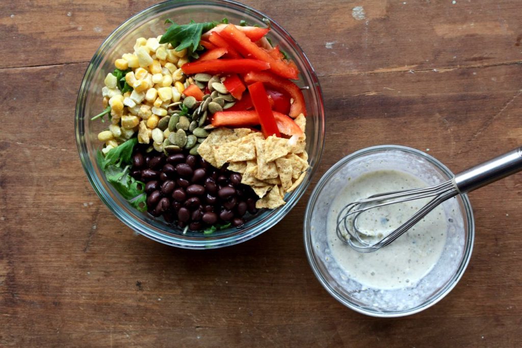 Easy Southwest Buddha Bowl - A quick, vegetarian and gluten free meal that satisfies! @cookinRD | sarahaasrdn.com