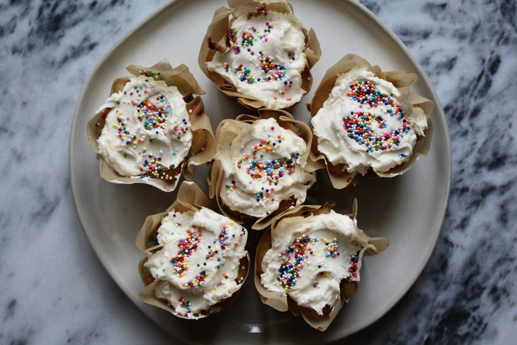 Homemade Vanilla Confetti Cupcakes | www.sarahaasrdn.com