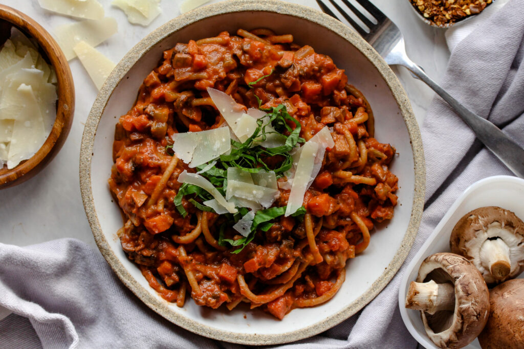 Mushroom Bolognese | sarahaasrdn.com