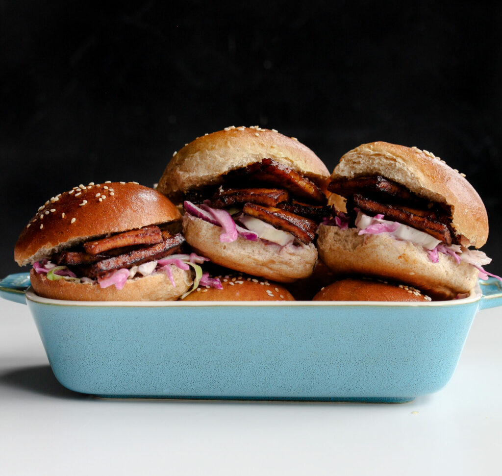 Spicy BBQ Tofu Sliders | sarahaasrdn.com