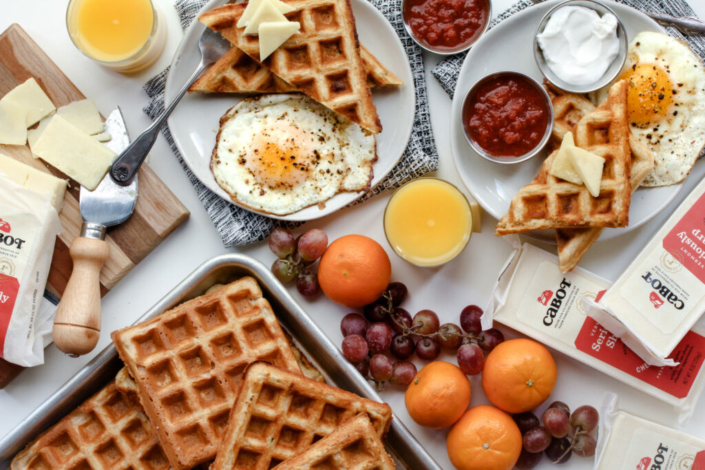 Sharp Cheddar Waffles | sarahaasrdn.com